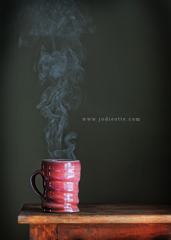 photographing smoke coffee cup steaming coffee cup